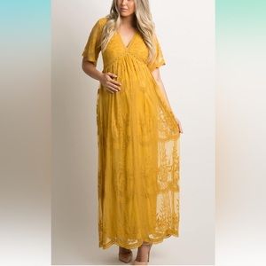 Beautiful yellow dress(small) new with tags,see measurements in photos.